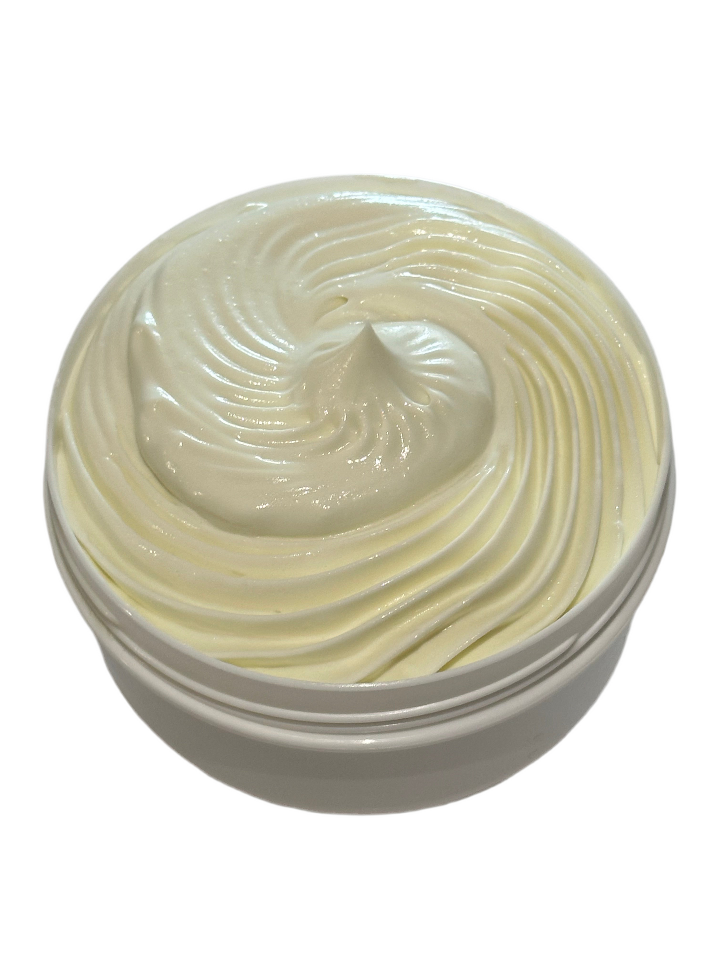 Handcrafted organic body butter cream with vanilla aroma