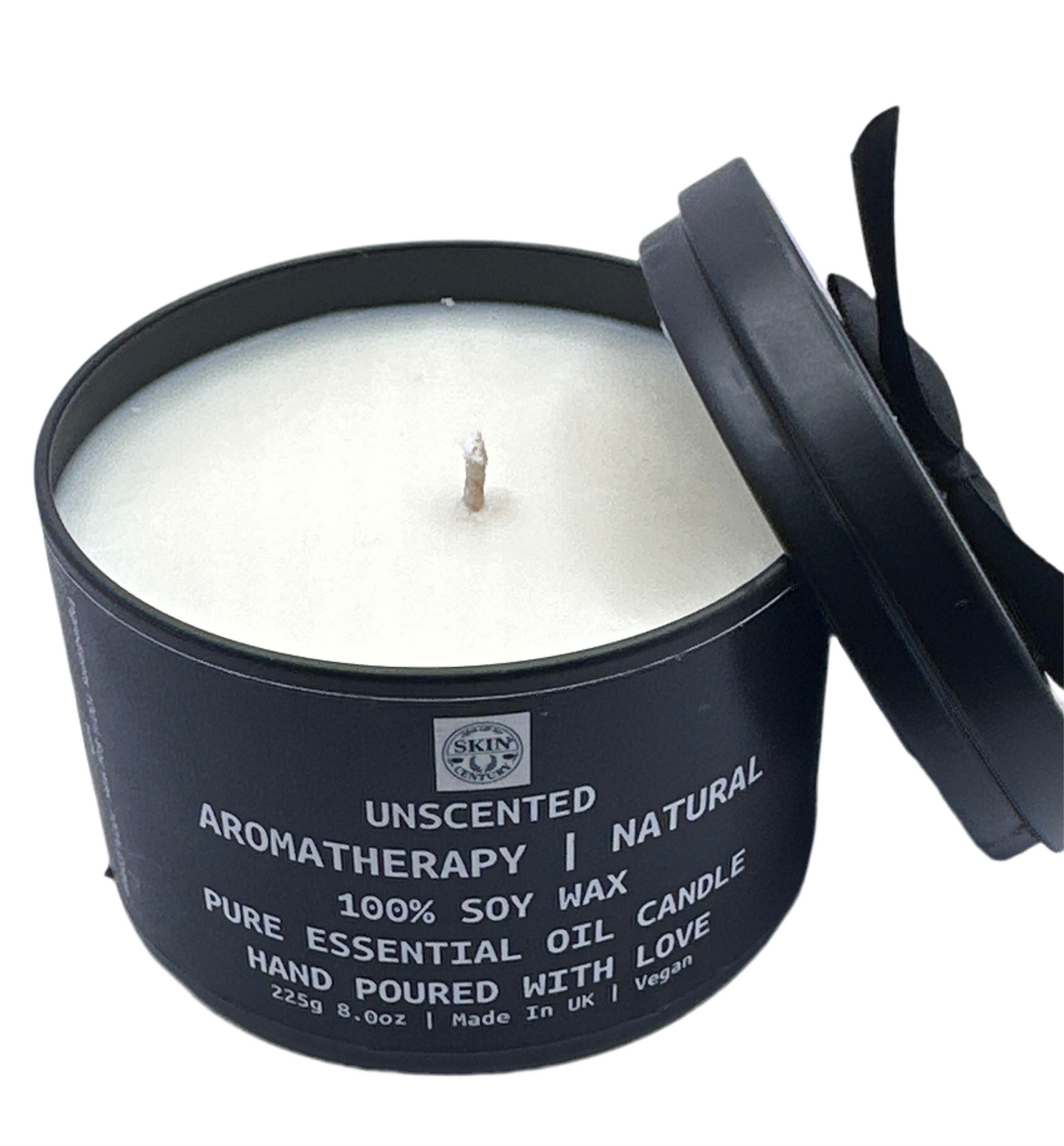 Fragrance-free natural soy candle, eco-friendly clean burn