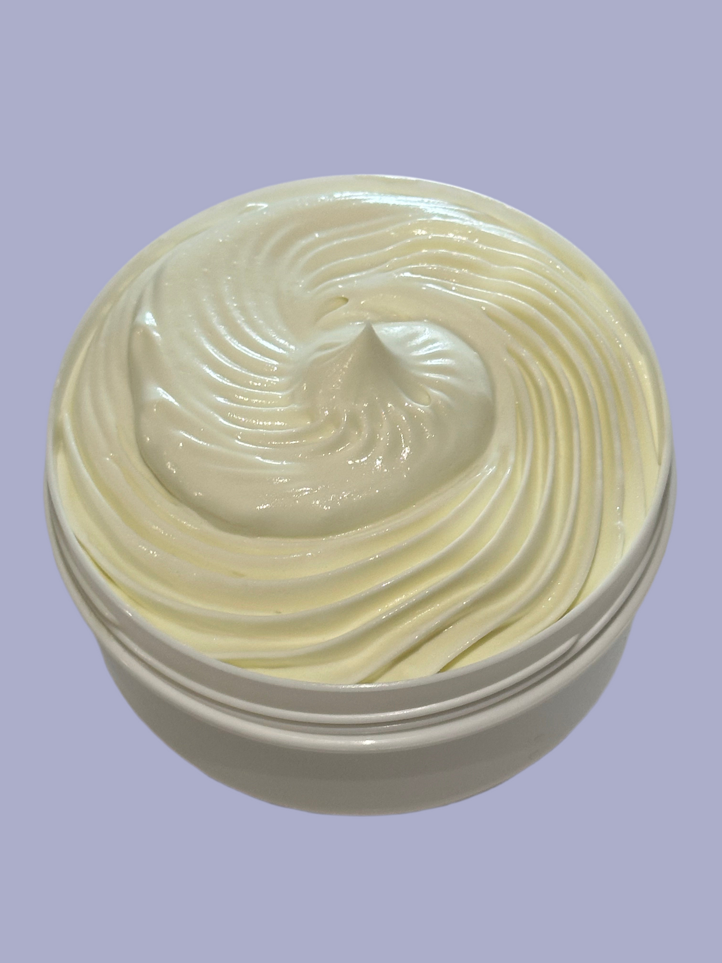 Whipped organic mango butter moisturiser, silky and lightweight
