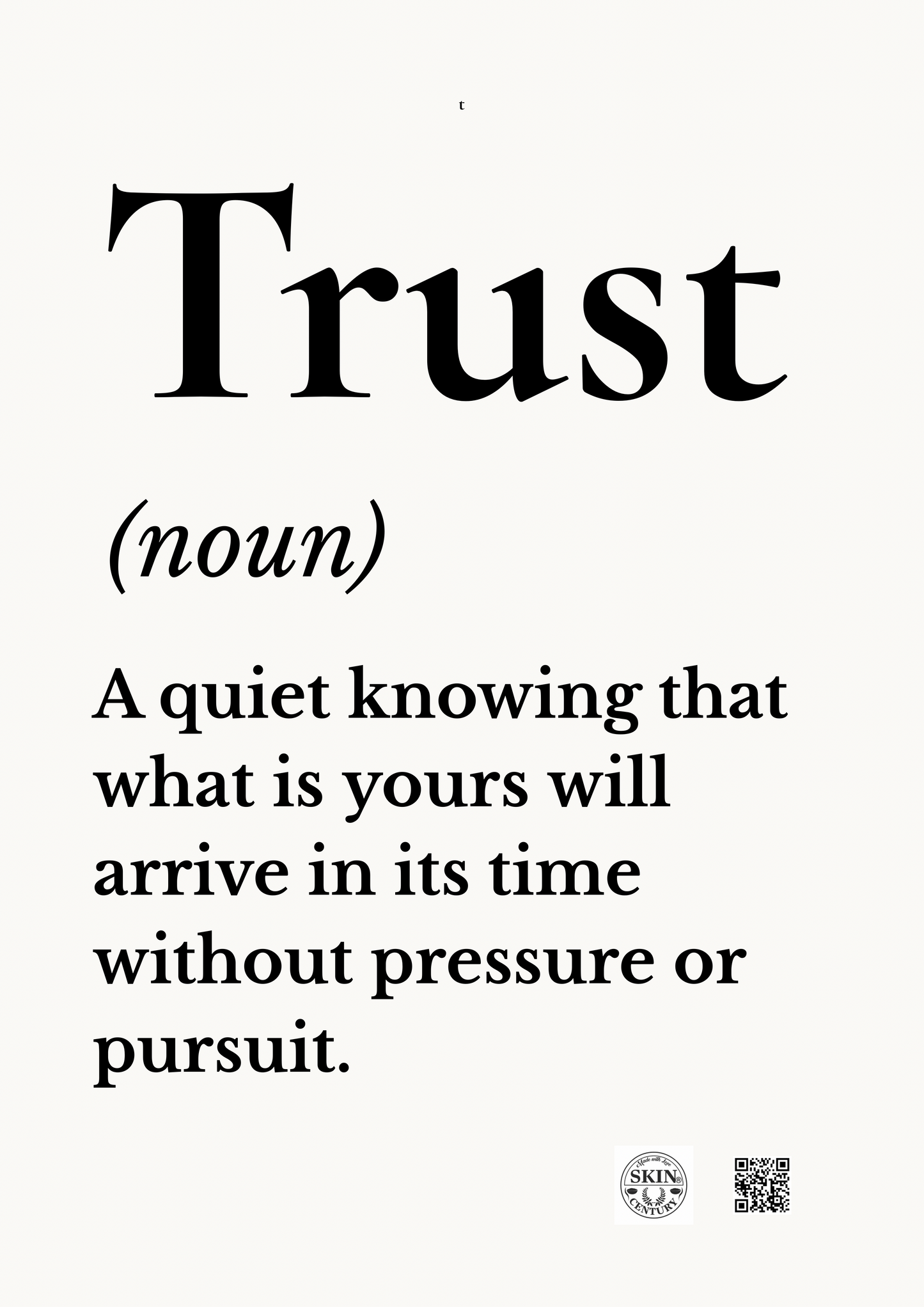 TRUST — Minimalist Printable Wall Art | Calming Decor | A4 & A3