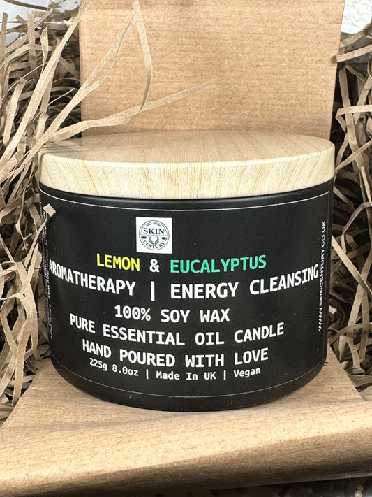 Refreshing lemon eucalyptus aromatherapy candle by Skin Century
