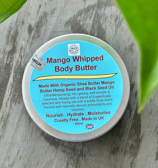 Handcrafted mango body butter cream for soft and nourished skin