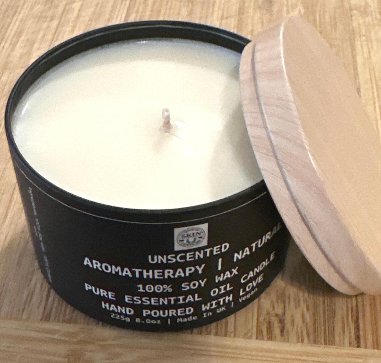 Toxin-free 8oz Unscented Soy Candle – 8oz| Pure & Clean, Eco-Friendly Burn