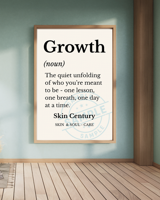 ✨ Growth — Minimalist Definition Print (Digital Download)
