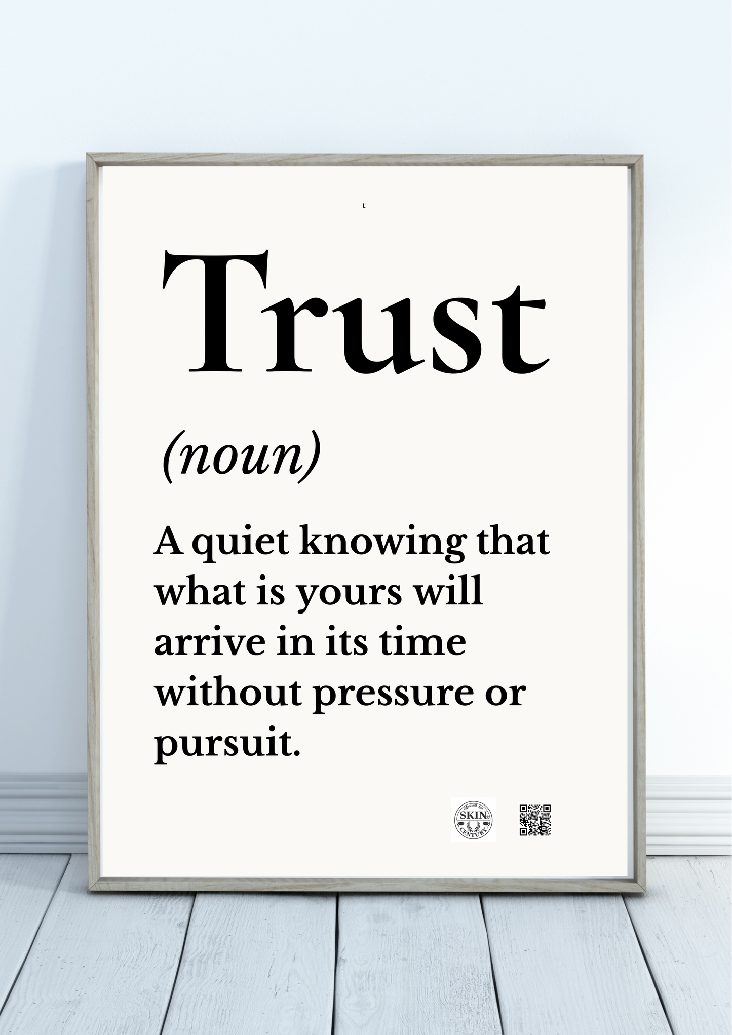 TRUST — Minimalist Printable Wall Art | Calming Decor | A4 & A3
