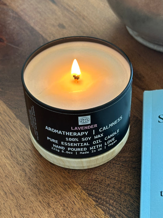 Emotional Grounding Self-Care Bundle – Calming Candle & Emotional Word Search Book